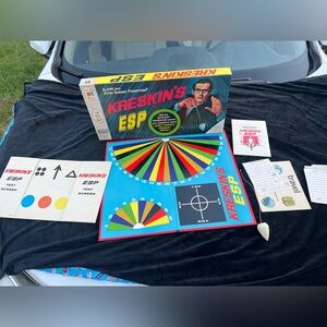 Complete in Box 1966 Milton Bradley Kreskin’s ESP Board Game